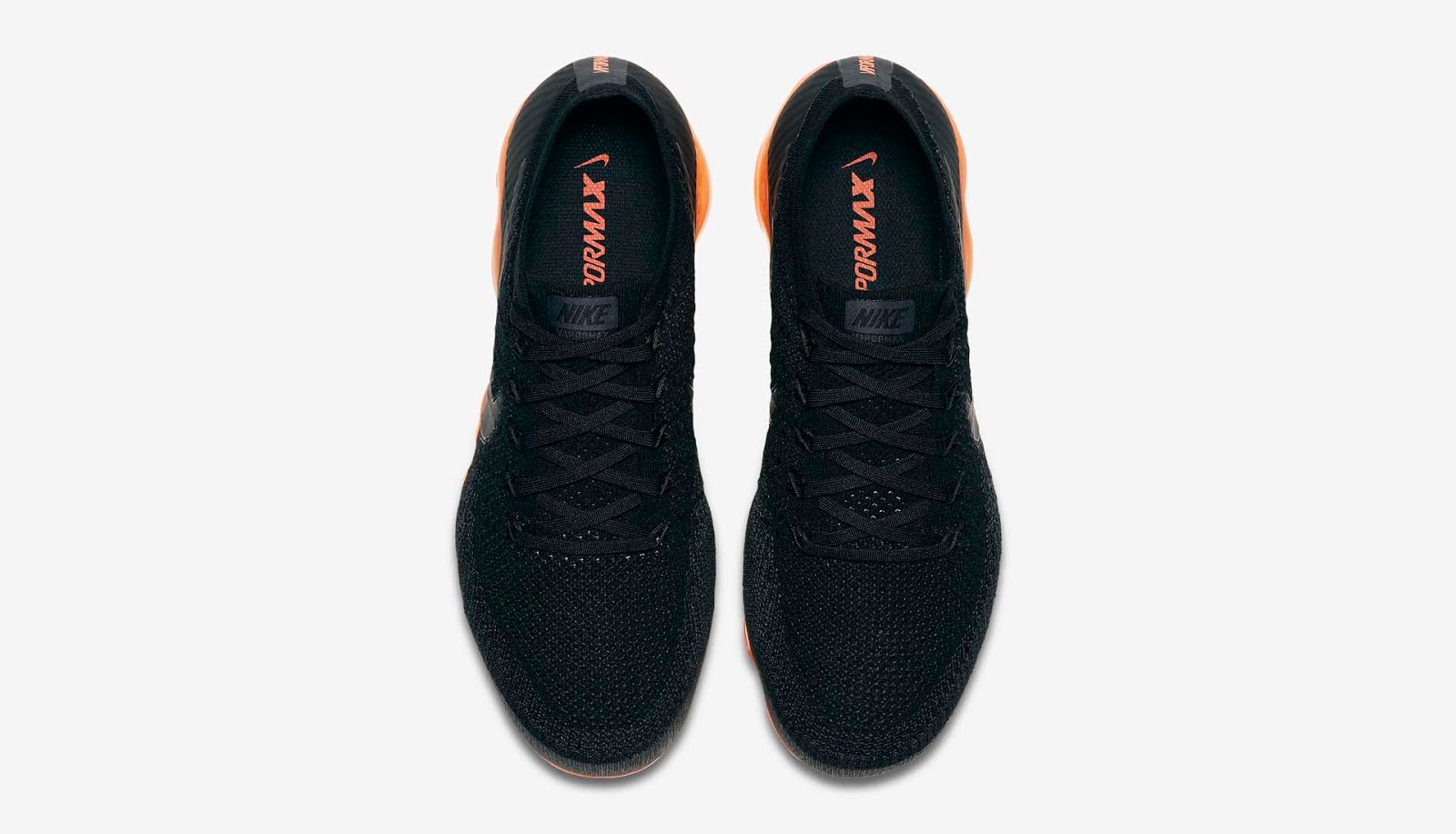 Nike Air Vapormax Flyknit Anthracite/Rush Orange Men's Shoe Nike Air Vapormax Flyknit Anthracite/Rush Orange Men's Shoe
